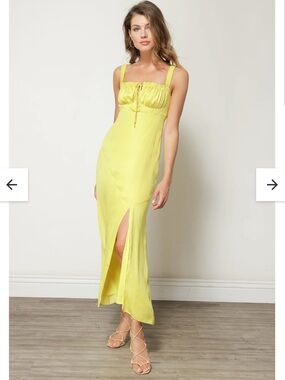 Line & Dot | Dresses | Line Dot Loulou Satin Dress In Sky Blue | Poshmark